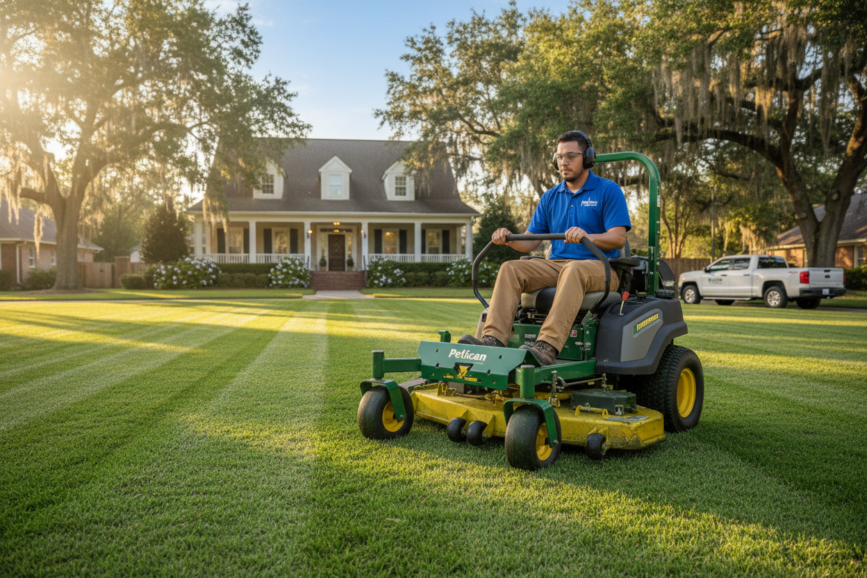 Lawn Service in Action