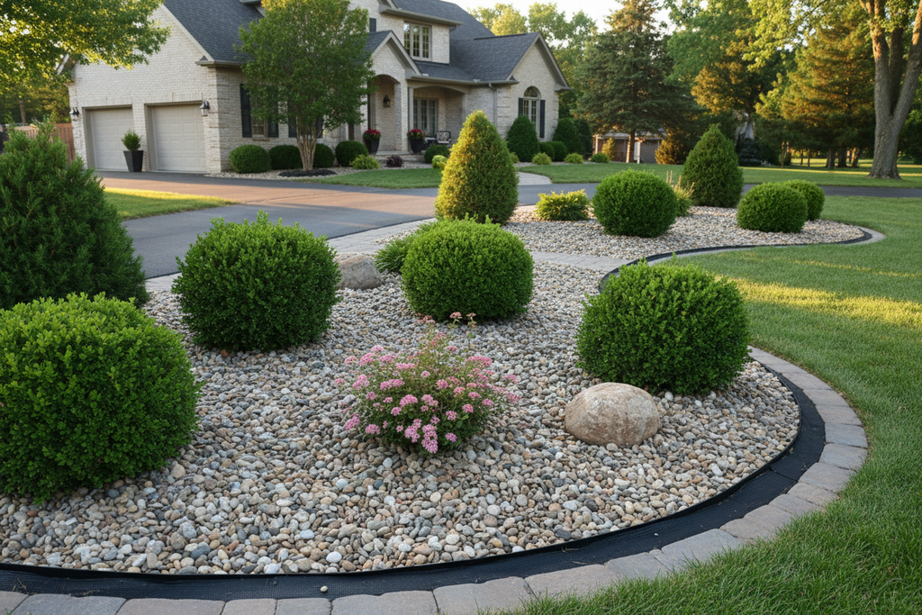 Rock Conversion & Shrub Landscaping